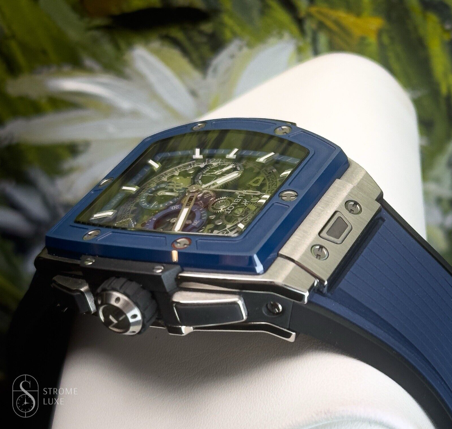 Spirit of Big Bang 42mm Titanium Skeleton Dial Blue NX7170 - Giorgio Fino