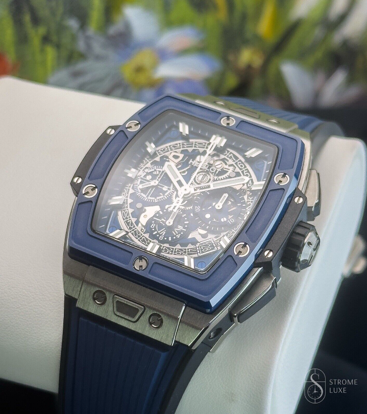 Spirit of Big Bang 42mm Titanium Skeleton Dial Blue NX7170 - Giorgio Fino